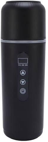 Car Travel Electric Kettle, 500ml DC 12V 24V Portable Water Boiler Heated Travel Mug, 316 Stainless Steel Electric Car Kettle for Car Truck, Efficient Heating & Long Lasting