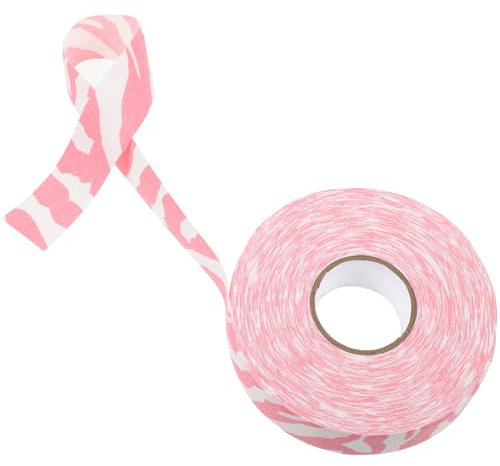 WESIEVYA Hockeytape Stoff Hockeyschlägertape Pink Verschleißfest Klebend Hockeyband Eishockey Schutz Für Hockeyschläger Spiel