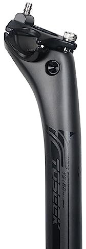 HESHUYAN SattelstüTze Carbon Sattelstütze 27,2 31,6mm Länge 400mm Matt Schwarz MTB Rennrad Sattelstütze Sitzrohr Fahrrad Teile MTB Carbon SattelstüTze 27.2(2)