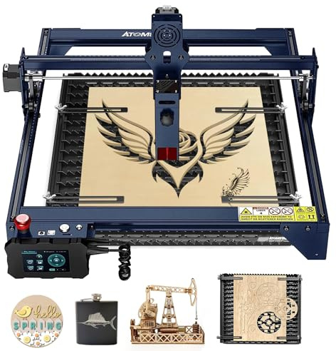 ATOMSTACK A5 M50 Pro Lasergravierer mit F3 Schutzplatte, 40 W Lasergravur und Schneidemaschine, Offline-Laserschneider und Markiermaschine Laser Graviermaschine für Holz Metall, 410 x 400 mm