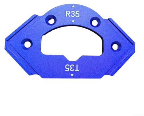 Gabarit de routeur de rayon - Modèles de rayon d'angle, gabarit de positionnement d'angle d'arc - Gabarit de positionnement de rayon de coin - Modèle de routage de rayon d'angle R10 R15 (RT35)