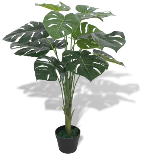 SKM Planta de Monstera Artificial con Maceta Verde 70 cm,Casa y jardín,Decoración,Flora Artificial,Verde,3.7 kg,244435