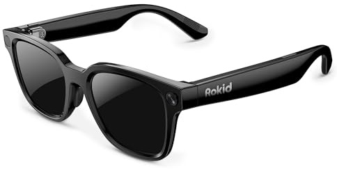 Rokid AI Glasses Style (ohne Display), Smart KI-Brille mit Gemini & ChatGPT, 12MP Kamera, Intelligente Brille mit Open-Ear Audio, Sprachsteuerung, Freisprechfunktion für Reisen & Business