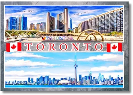 Toronto Kanada Kühlschrankmagnet Fridge Magnet Souvenir Reiseandenken Geschenkartikel aimant de refrigerateur calamita da frigorifero koelkastmagneet iman de nevera 060126