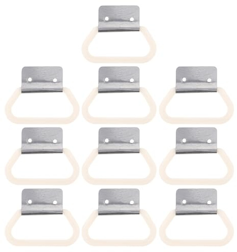 UTHCLO Maniglia in Ferro per Bidone della Spazzatura da Esterno, Set da 10 Pezzi Anelli di Ricambio, Resistente alle Intemperie e Facile da Sostituire per Cestini e Cassette Attrezzi