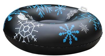 Tubo De Nieve - Trineo Inflable | Tubo De Nieve Inflable De Doble Asa De PVC Engrosado Resistente Al Frío Para Exteriores De Invierno, Donut De Snowboard, Suministros De Juguetes Navideños De Invierno