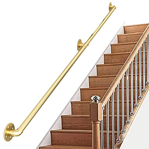 Indoor Outdoor Stair dStairs 3060m Wall Support Complete Kit Metal Iron Pipe Design Sturdy Safety Railing for Home & Garden Use