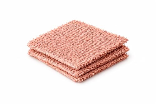 Bayli 7 Stück Kupfertücher 25x25 cm – Kupferlappen Topfreiniger – Reinigungstuch für Edelstahl, Glas & hartnäckigen Schmutz