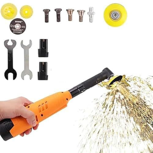 Tile Cleaner and Seam Opener with 90° Angle Design, 7-Speed 200-18000r/min for Sanding, Polishing, Joint Cleaning