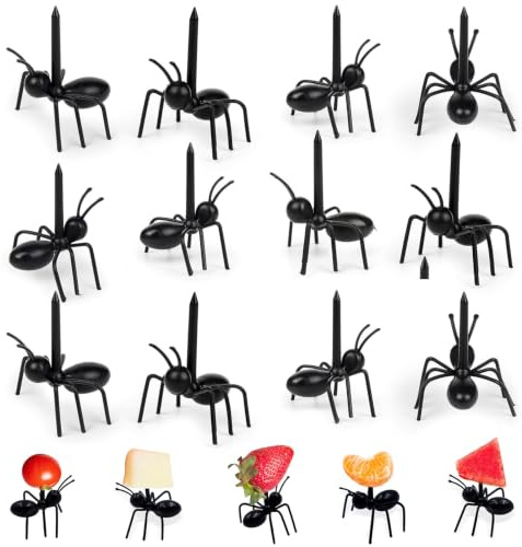Ameisen Zahnstoche,24 Stück Ameisen Food Picks Wiederverwendbar (120pcs)