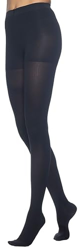 SIGVARIS Women’s DYNAVEN Open Toe Pantyhose 30-40mmHg - Black - Medium Long