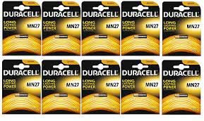 Duracell Security MN227 - Lot de 10 confections de pile alcaline 12 V pour dispositif de sécurité/antivol