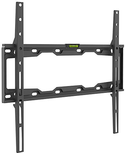 Barkan TV Wall Mount, 13-65 inch Fixed Flat/Curved Screen Bracket, Holds up to 50kg, Auto Lock Patented, Very Low Profile, Fits LED OLED LCD