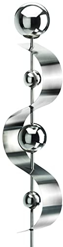 Kobolo Gartenstecker Gartenstab Edelstahl Blumenstecker 145 cm Silber