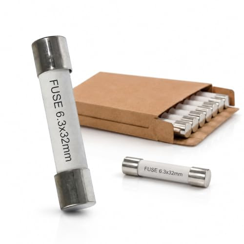 PeakTech Fine Fuse 0.6A/1000V 6.3x32mm Super Fast (FF) Ceramic Micro Fuse | Fuse 600 mA / 1000 V 6.3 x 32 mm for measuring devices, multimeters and other electronics