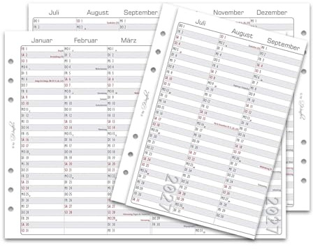 SinnWunder / 2027 / Kalendereinlage Jahresübersicht/Din A5 / BasicSinn
