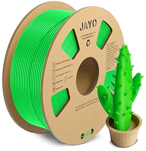 JAYO PLA+ Filament 1.75mm, Erhöhte Zähigkeit PLA Plus Filament-3D-Druckmaterialien, Maßgenauigkeit +/- 0.02mm, Neatly Wound, 1.1 kg Spule(2.42 LBS, 330M), PLA+ Grün