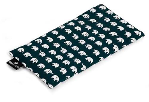 Yoga Studio Eye Pillow | 100% Organic Cotton Cover | Organic Lavender & Linseed Yoga Pillow | Stress Relief Weighted Eye Mask, Relaxation, Aromatherapy, Tired Eyes