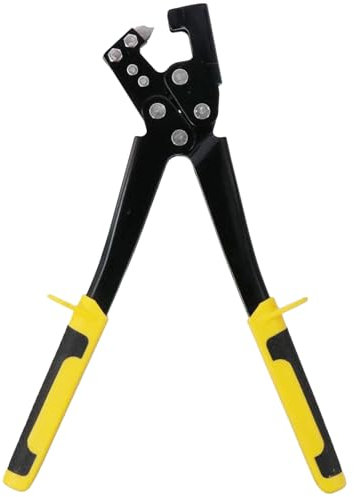 Hand Steel Stud Crimper for Wall Thickness of 0.5-0.8MM, High Strength & Effort Keel Metal Punch Lock Drywall, Light Keel Fixed Punching Pliers Tool for Construction in Houses, Offices, Warehouses