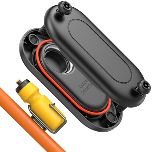 DLENP Bicycle Mount for Samsung SmartTag 2, Universal SmartTag 2 Case, Waterproof Hidden GPS Devices Holder, Anti-Theft Bicycle Tracker, Android, Black