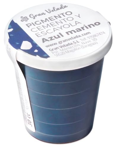 Pigmento Azul Marino para Cemento y Escayola | Pigmento en Polvo de Alta Concentración para Dar Color Único a tus Creaciones DIY. | 150 cc