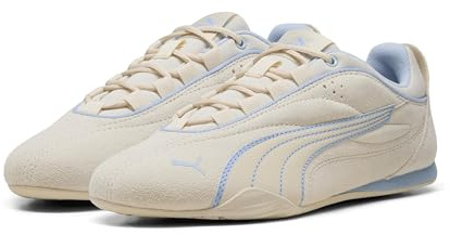 PUMA Catch Soleil Wildleder - Sneaker Damen, Weiß (Alpine Snow x Haute Tropic), 39 EU
