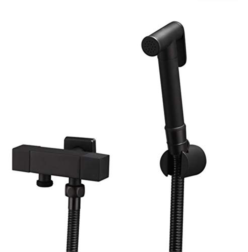 Lack Brass Wandmontiertes Bidet-Wasserhahn-Set mit hygienischem Handbrause für Analreinigung, Kaltwasser-WC-Eckventil, Shattaf, muslimisches Design