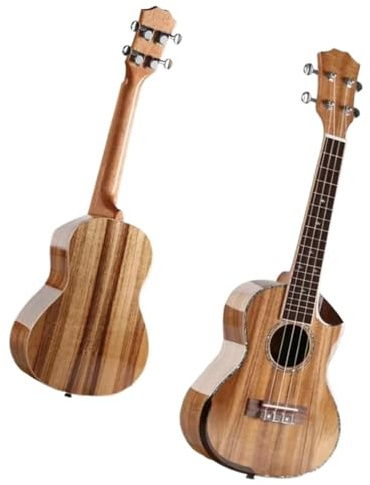 23 Zoll Ukulele GlossOnly Top Massivholz Ukelele Mini Kleine Gitarre 4 Saiten Elektrische Uku Installation Pickup EQ ukulele anfänger(2)