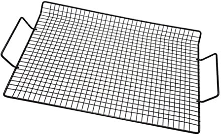 KICHOUSE Non-stick Painted Grilled Net Portable Stainless Steel Bbq Rack Folding Mesh Clip for Outdoor Barbecue Cooking