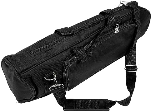 Stoßfeste Trompetentasche Tragbar mit Zubehör für Trompete Schwarz | Oxford Cloth Geeignet, für Handlich Baumwolle, Inklusive Stimmwerkzeug, Unterwegs für Jederzeit