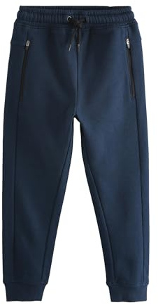 NEXT Äldre pojkar Joggingbyxor med dragkedjefickor i smal passform Marinblå 152