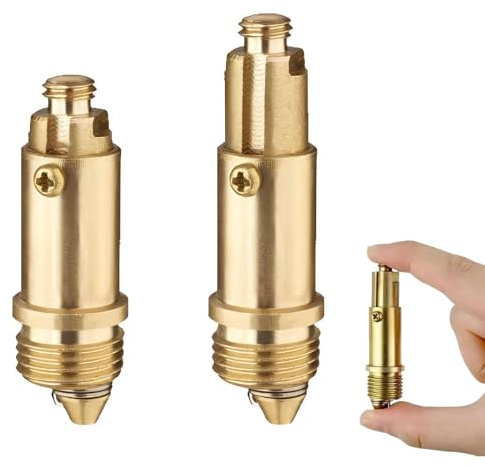 2 Pcs Basin Pop Up Click Clack Slotted Plug Bolt Assembly Basin Pop Up Sink Plug Replacement Click Clack Waste for Most Bathroom Bathtub Sink Drain Stopper