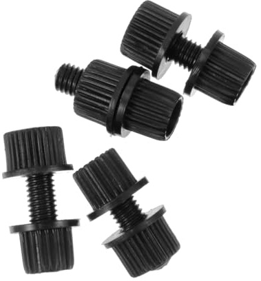 ELAYARD Bulloni per Targa Moto in Nylon Antiruggine 4 Pezzi, Viti di Fissaggio Pratiche senza Attrezzi, Accessori per Portatarga per Scooter e Moto