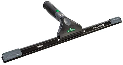 UNGER ErgoTec Ninja Raclette 40° 30 cm – Grande lame de raclette, canal en aluminium et poignée en caoutchouc – Équipement et accessoires professionnels et de nettoyage de vitres et vitres