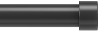 Umbra Cappa Curtain Rod for Windows, Adjustable, 36 to 66 Inches, Black