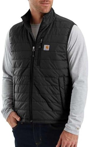 Carhartt mens Gilliam Vest (Regular and Big & Tall Sizes) Outerwear, Black, Large US