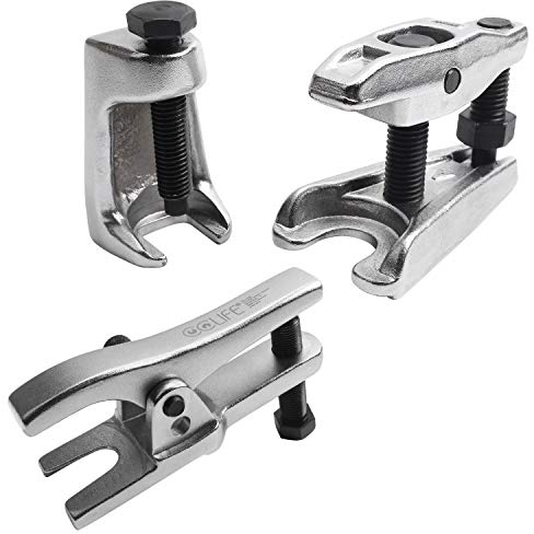 CCLIFE Spurstangenkopf Ausdrücker 20mm Kugelgelenkabzieher Traggelenk Abzieher Traggelenk Werkzeug universal Einsetzbar (3tlg Set)