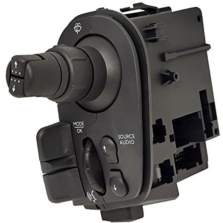 Vinciann Palanca desvioguía del limpiaparabrisas para luna trasera, control de radio, manos libres, compatible con código 8201590631 y apto para Clio III, compatible con Kangoo II y otros