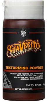 Suavecito Texturizing and Volumizing Hair Styling Powder with Shine Free Matte Finish and Strong Hold - No Mess, Oil Absorbing, Long Lasting - 1.75 oz