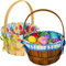 JOYIN Cestino pasquale in truciolato naturale intrecciato con fodera, cestino pasquale in vimini con manico per picnic, confezione regalo, conservazione e decorazione