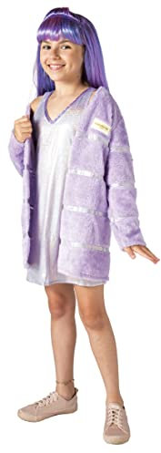Ciao 11186.7-9 Violet Willow dress costume disguise official Rainbow High girl (Size 7-9 years) with ecological fur e wig, Children, Purple