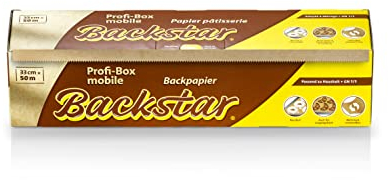 Paquete profesional Backstar móvil, papel de horno, 33 cm x 50 m