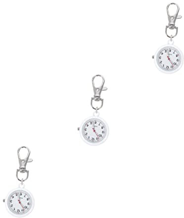 Gatuida 3pièces Montre Portable avec Porte-clés Montre Vintage Simple Et Pratique pour Personnel