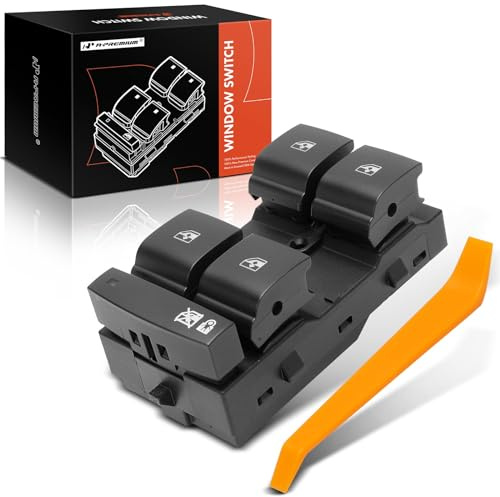 A-Premium Front Driver Side Master Power Window Switch Compatible with Chevrolet Cruze 2011 & Buick Verano 2012-2014, Without Leather Interior, Replace# 22747944