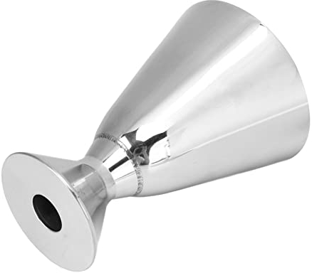 Edelstahl-Barmaße, Jiggers Shot Pourer Bar-Messbecher Jigger Wine Classic Simple Cocktail Shaker mit Häkchen Jigger Verdickter Einzelkopf-Silberwein-Messbecher für die Barküche