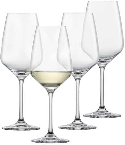 SCHOTT ZWIESEL Copas de vino blanco Tulip (set de 4), copas intemporales para vino blanco, copas de cristal Tritan aptas para lavavajillas, fabricadas en Alemania (art. nº. 123609)
