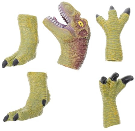 BESTonZON 2sätze Dinosaurier Handpuppen Tierpuppen Für Mädchen Interaktives Spielzeug Für Kreative Rollenspiele Für Eltern- Mädchen-interaktion Und Geburtstagsgeschenke