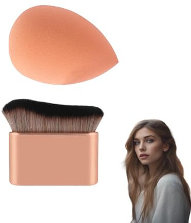 Beauty Blender,Eponge Maquillage avec Pinceau Fond de Teint,Pinceaux Maquillages,Eponge Visage,Professionnel Maquillage Femme,Contouring Maquillage Pinceau Maquillage,Set Pinceaux Maquillage Makeup