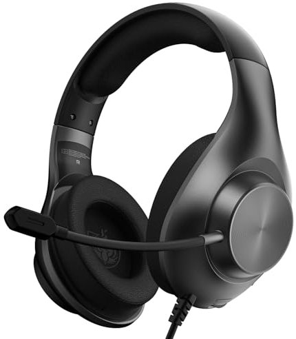 YOTMS Gaming Headset PS4 Headset with 7.1 Surround Sound, Gaming Over Ear Headphones with Noise Cancelling Flexible Mic Memory Earmuffs, for PC, PS5, PS4, Xbox Series X/S, Switch (Black)