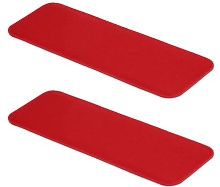 PATIKIL Feltro Base Sagomatore 12x5 2pz Borsa Fondo Sagomatore Imbottitura Borsetta Fodera Tavola Inserto Arco Angolo per Borse Tracolla Borsa Zaino Rosso